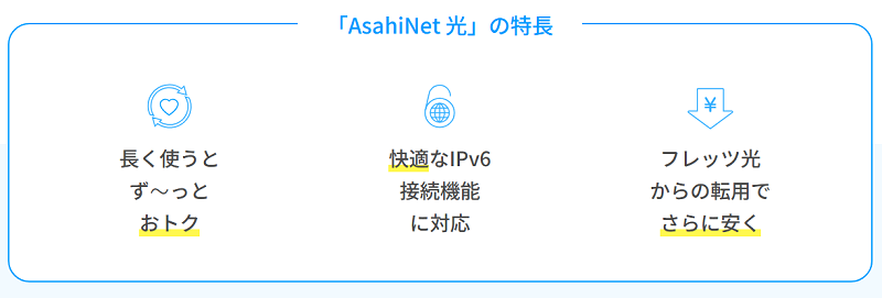 AsahiNet 光の特長